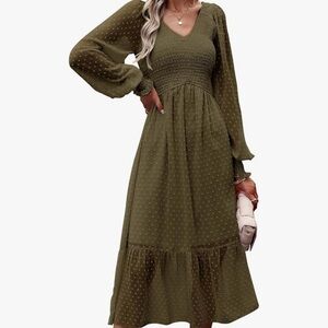 Long Sleeve Olive Dress